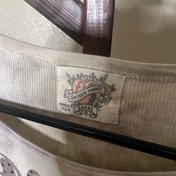 Y2K Skinny Minnie USA Crop Top - Picture 4 of 4